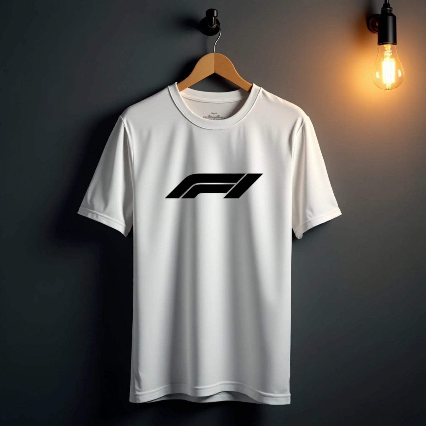 Cosmo Pitstop Crew Neck White | Black Label - Cosmo Attire