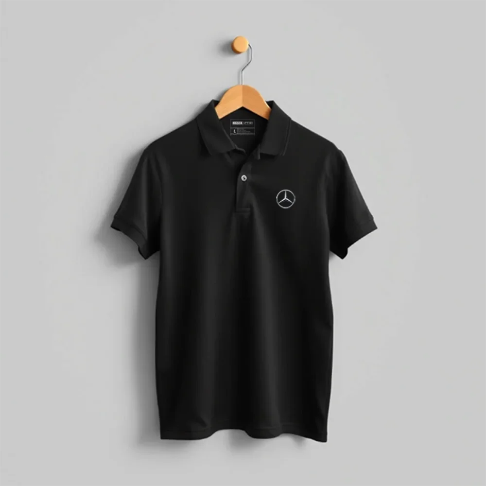 Cosmo Merc mark Polo | Black - Cosmo Attire