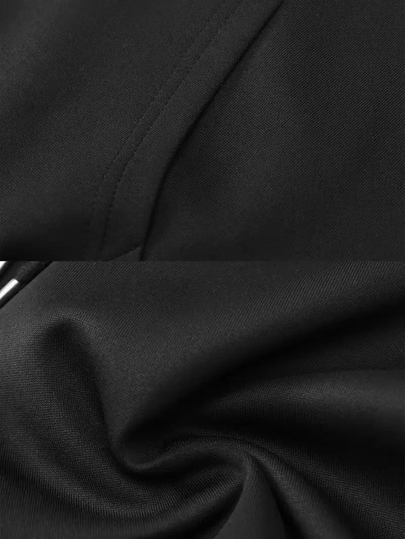 Close-up of black fabric with folds