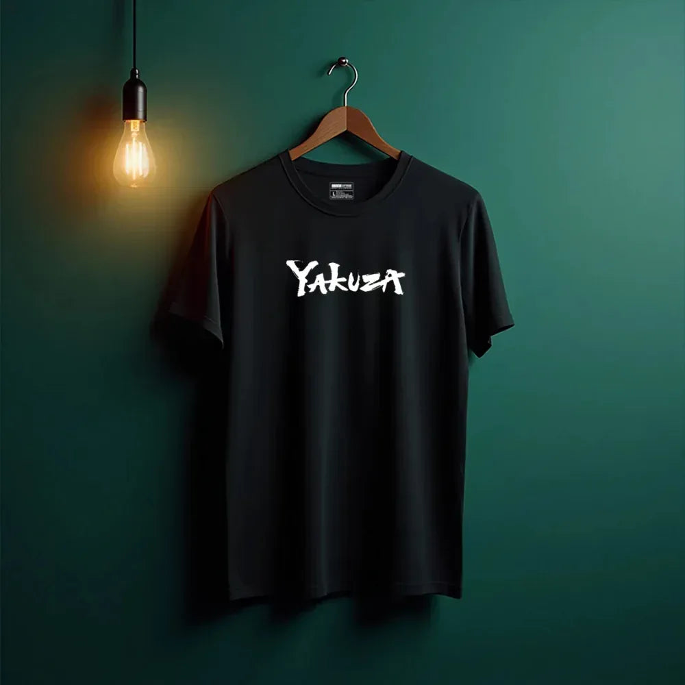 Cosmo Code Yakuza Crew Neck Black Cotton Cosmo Attire