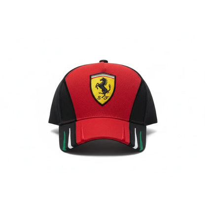 Embroidered Ferrari Rosso Cap Cosmo Attire