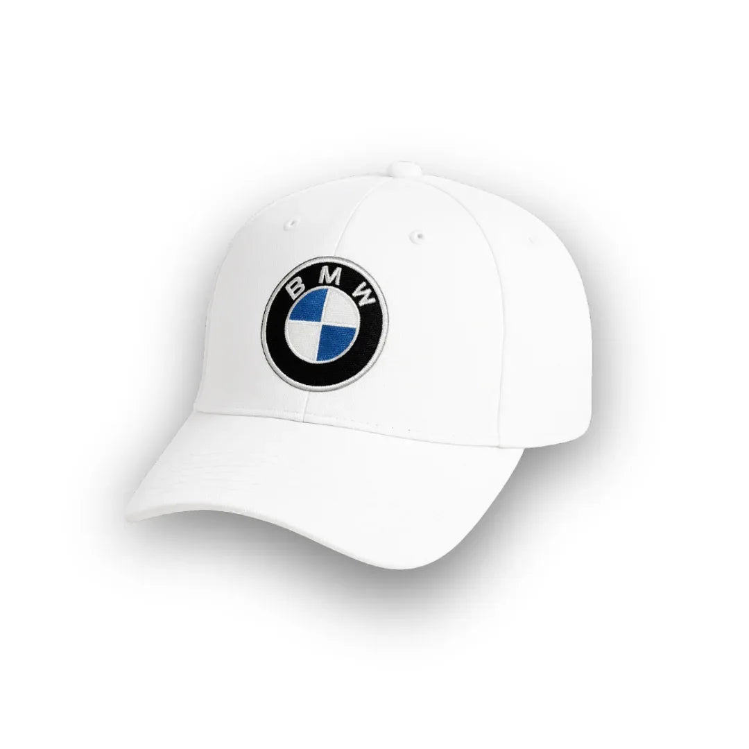 Cosmo Embroidered BMW Cap | White