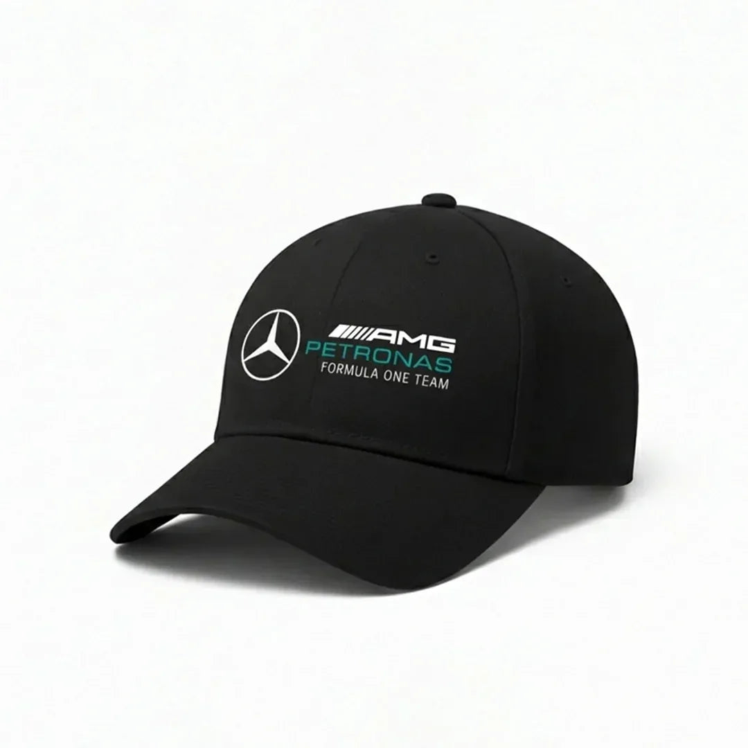 Printed Amg Momentum Cap | Black - Cosmo Attire