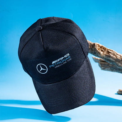 Printed Amg Momentum Cap | Black - Cosmo Attire
