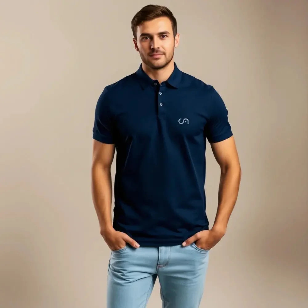 Cosmo Attire Polo | Navy Blue - Cosmo Attire