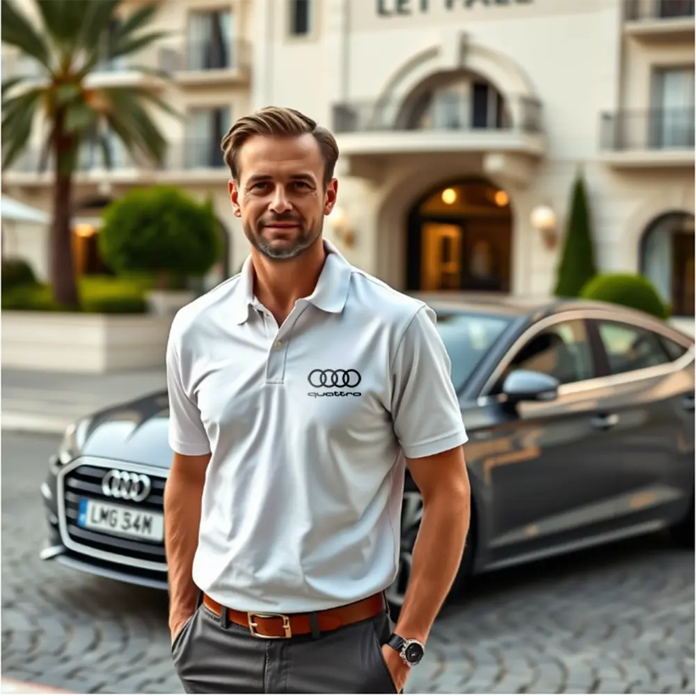 quattro polo shirt white