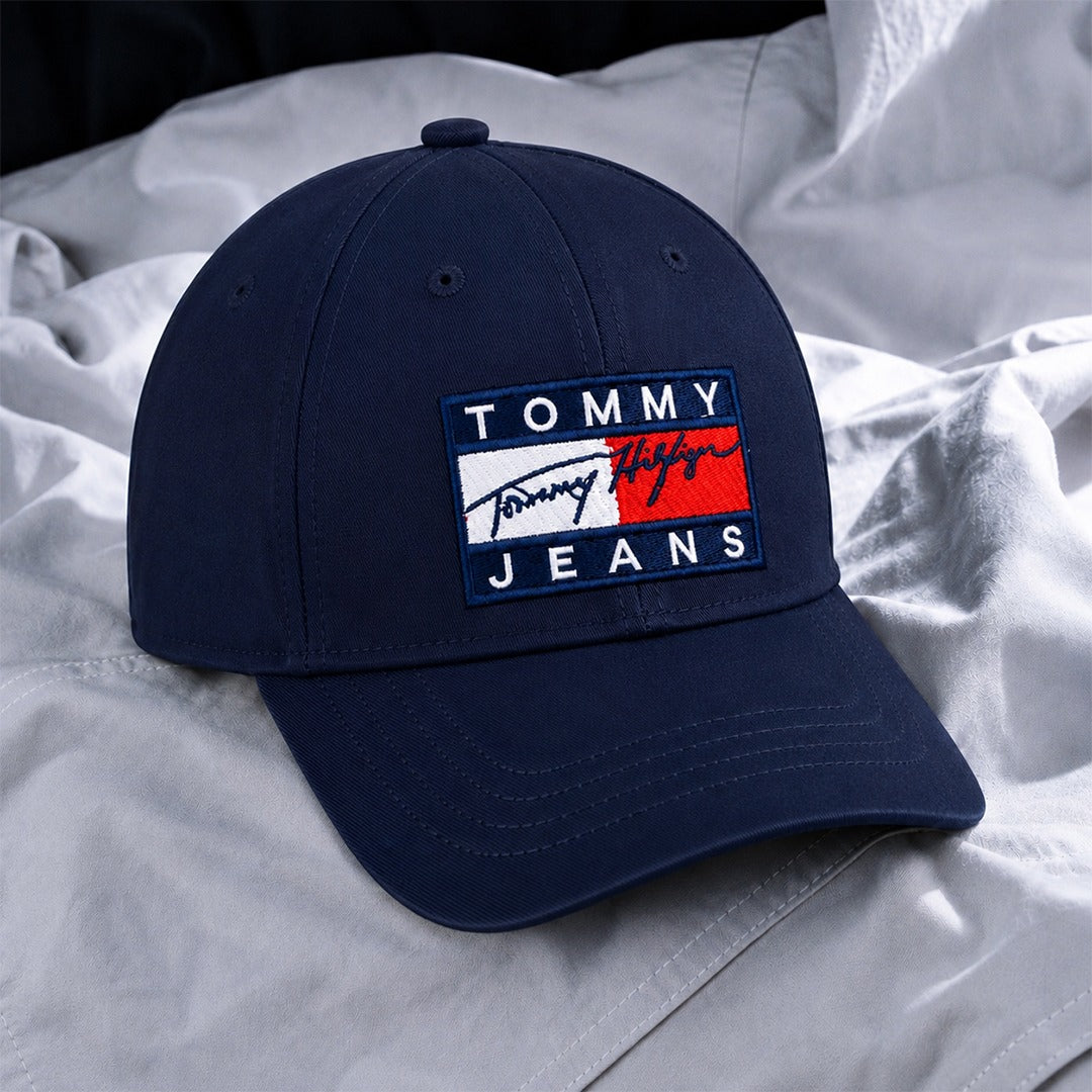 Embroidered Tommy Cap | Navy Navy Cotton Cosmo Attire