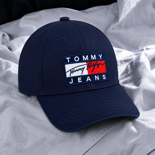 Embroidered Tommy Cap | Navy Navy Cotton Cosmo Attire