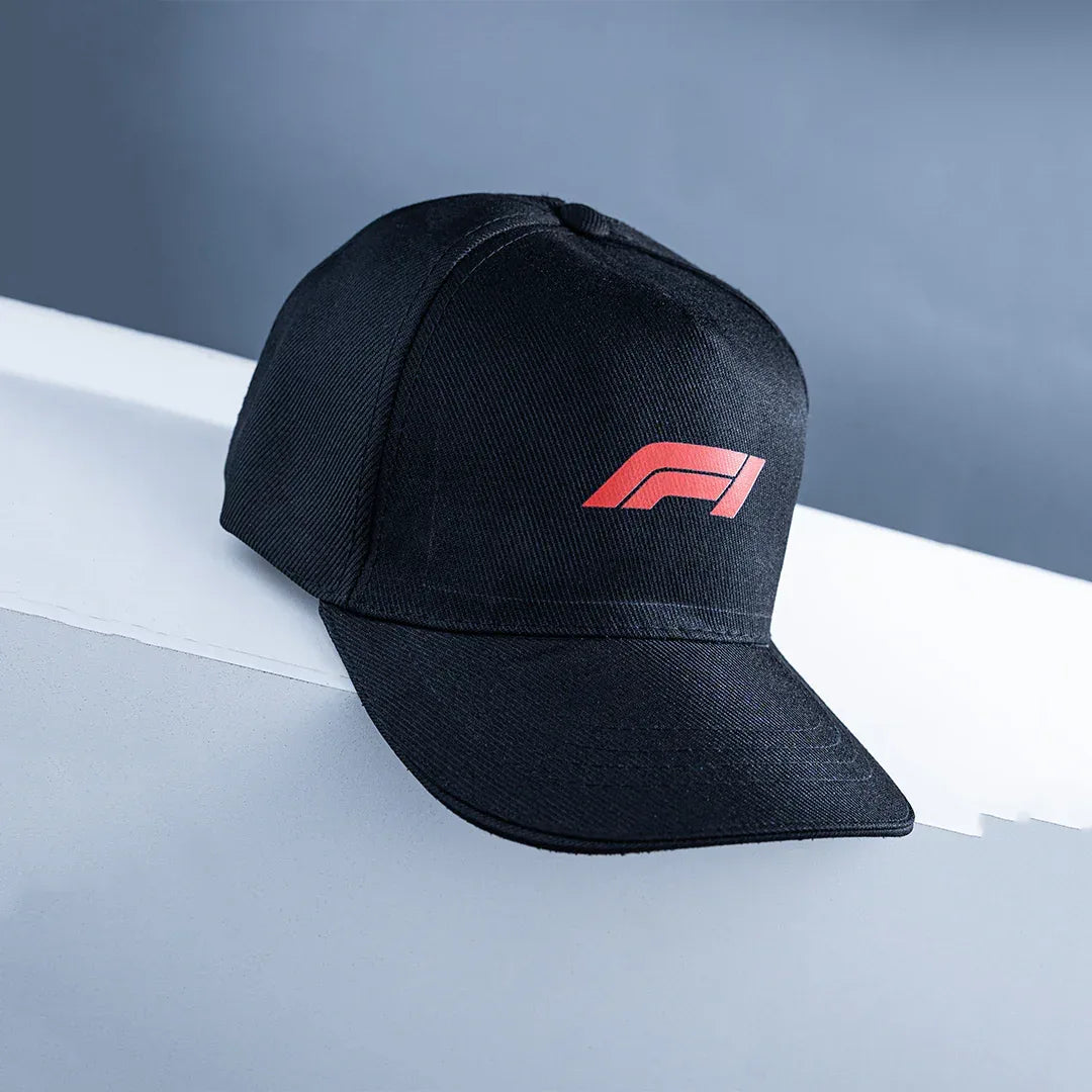 Printed PitStop Cap | Black - Cosmo Attire