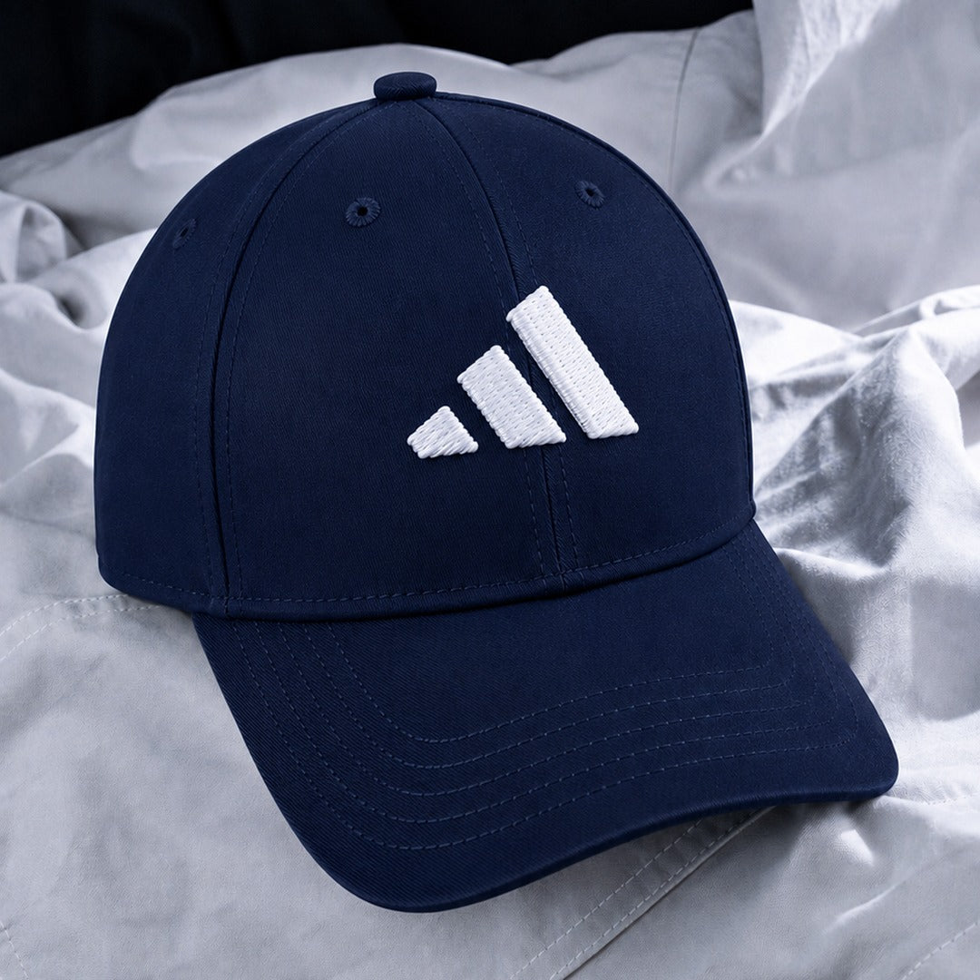 Embroidered Stride Cap | Navy Navy Cotton Cosmo Attire