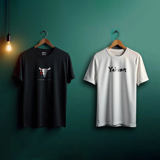 2 shirts hanging on the wall bundle 