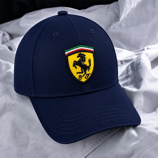 Embroidered Ferrari | Navy Navy Cotton Cosmo Attire