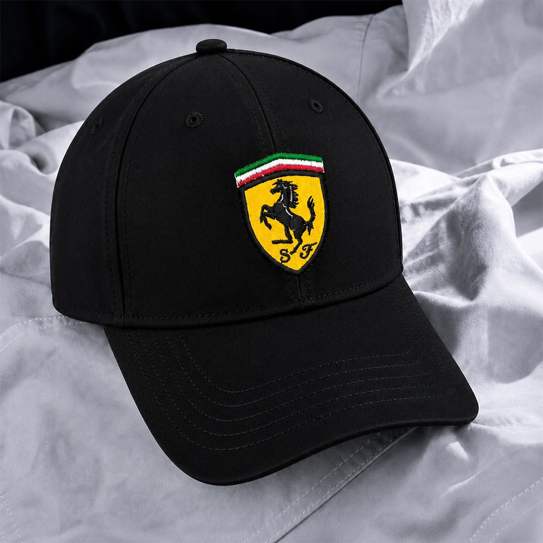 Embroidered Ferrari | Black Black Cotton Cosmo Attire