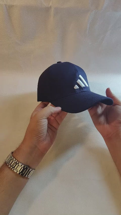 Embroidered Stride Cap | Navy