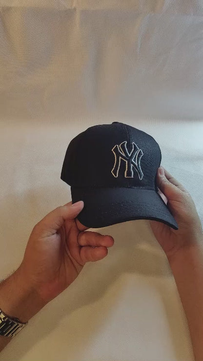 Embroidered NY Cap | Black