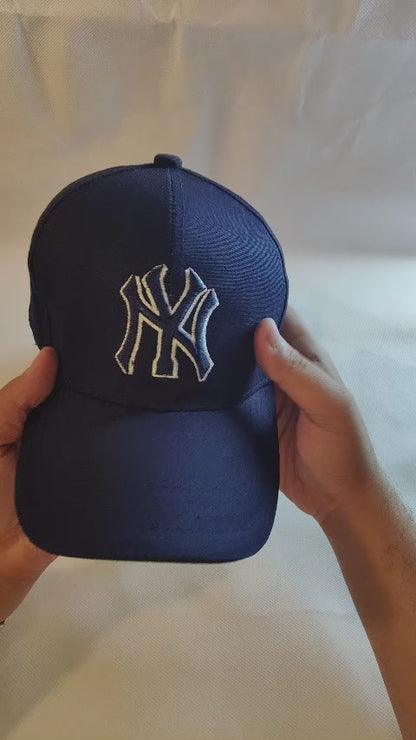 Embroidered NY Cap | Navy