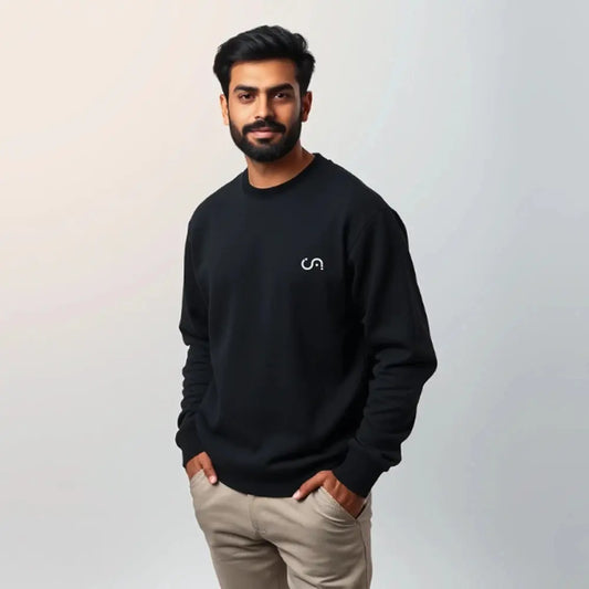 Cosmo Attire Sweat Shirt | Black Cosmo Attire