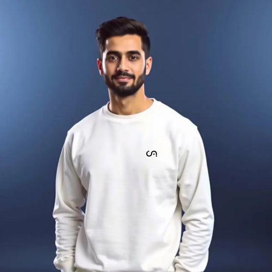 Cosmo Attire Sweat Shirt | White Cosmo Attire